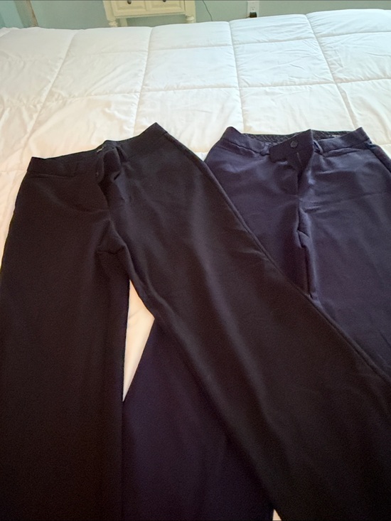 LOFT Pants - Loft size 12 high waist curvy trousers - Black and Navy